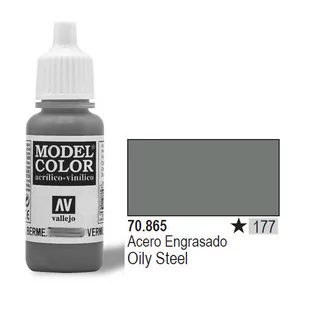 Vallejo Farba Nr177 Oily Steel 17mlMetallic GXP-535251 - Akcesoria i części modelarskie - miniaturka - grafika 1