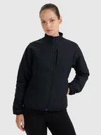 Kurtki i kamizelki sportowe damskie - 4F Kurtka puchowa trekkingowa z wypełnieniem syntetycznym damska - czarna L - miniaturka - grafika 1