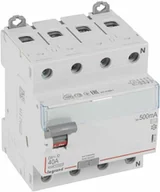 Bezpieczniki elektryczne - Legrand WYŁĄCZNIK RÓŻNICOWOPRĄDOWY P 304 4P 40A 500MA TYP AC SERII DX3, 411733 - miniaturka - grafika 1