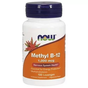 NOW Methyl B-12 1000mcg - 100 lozenges - Witaminy i minerały dla sportowców - miniaturka - grafika 1