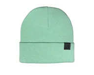 Czapki damskie - Zimowa czapka z bawełny - Miętowa - miniaturka - grafika 1