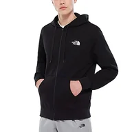 Bluzy damskie - The North Face Damska bluza z kapturem i zamkiem błyskawicznym otwarta brama czarny dorsz 55GP-JK3 - miniaturka - grafika 1
