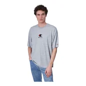 Koszulki męskie - CHAMPION KOSZULKA MĘSKA T-SHIRT CREWNECK T-SHIRT SZARA r.L - miniaturka - grafika 1