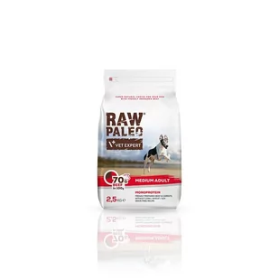 vetexpert 4T RAW PALEO ADULT MEDIUM 2,5KG WOŁOWINA - Sucha karma dla psów - miniaturka - grafika 2