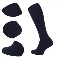 Skarpetki męskie - Skarpety uciskowe podkolanówki do samolotu efekt kompresji 35/38 granatowe - miniaturka - grafika 1