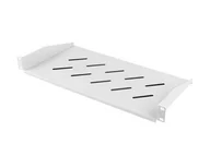 Akcesoria do szaf serwerowych - Lanberg Półka do szaf 19'' 350/450/600/800/1000mm 1U szara AK-1014-S - miniaturka - grafika 1