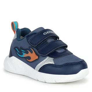 Buty dla chłopców - Sneakersy Geox B Sprintye Boy B354UC 0FU54 C4M2T M Dk Blue/Orange - grafika 1