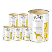 Mokra karma dla kotów - 4Vets Dog Urinary Non-struvite 6x400g - miniaturka - grafika 1