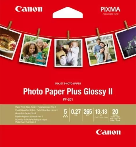 Canon PP 201 Photo Paper Plus 5x5 inch 20 Sheets