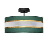 Lampy sufitowe - Żyrandol HELEN 3xE27/60W/230V zielony/złoty - miniaturka - grafika 1