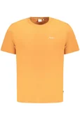 Koszulki męskie - PEPE JEANS MĘSKA KOSZULKA Z KRÓTKIM RĘKAWEM POMARAŃCZOWA - Pepe Jeans - miniaturka - grafika 1