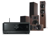 Kino domowe - Yamaha RX-V4A (czarny) + Tesi 5 + 2 + 7 (mokka) - miniaturka - grafika 1