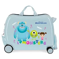 Walizki - Disney Toy Story 4 walizka kabinowa, wielokolorowa, 37 x 55 x 20 cm, z twardego tworzywa ABS, zamek szyfrowy, 32 l, 2,5 kg, 4 podwójne kółka, bagaż podręczny, potwory (niebieski) - 2459863 - miniaturka - grafika 1