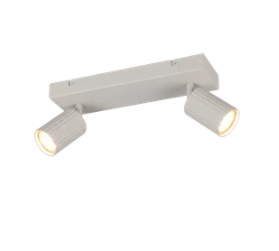 SOKA 867700276 listwa ze spotami kaszmirowe ryflowane tuby 2xGU10 - Lampy ścienne - miniaturka - grafika 1