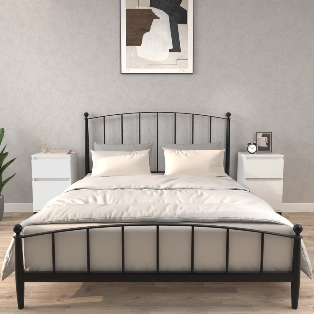 vidaXL Szafki nocne 2 szt. Biały 40x35x70 cm - Stolik nocny - Szafki nocne - Szafa - Szafka nocna