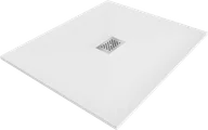 Brodziki prysznicowe - Mexen Hugo brodzik prostokątny SMC 110 x 100 cm, biały, maskownica inox - 42101011-X - miniaturka - grafika 1