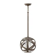 Lampy sufitowe - Carson lampa wisząca odcienie brązu HK-CARSON-P Quoizel - miniaturka - grafika 1