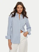 Koszule damskie - Guess Jeans Koszula W4YH68 WGCF1 Niebieski Regular Fit - miniaturka - grafika 1