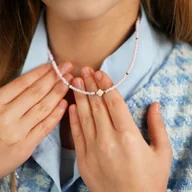 Biżuteria dla dzieci - Naszyjnik Candy Pink - dla dziewczynki byNADI - miniaturka - grafika 1