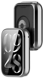 Bizon Etui z osłoną ekranu Case Watch Felipe do Xiaomi Mi Smart Band 9 Pro, srebrne - Akcesoria do smartwatchy - miniaturka - grafika 1