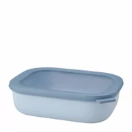 Miski i półmiski - Mepal Mepal Cirqula Oblong Nordic Blue 2 L Niebieska Miska Kuchenna Plastikowa Z Pokrywką - miniaturka - grafika 1