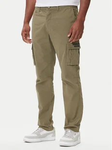 Aeronautica Militare Spodnie materiałowe 252PA1329UCT0244 Zielony Regular Fit - Spodnie męskie - miniaturka - grafika 1