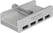 Huby USB - Delock HUB USB HUB zewnętrzny 4-portowy USB 3.0 ze śrubą mocującą 64046 - miniaturka - grafika 1