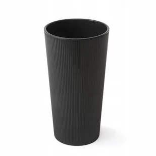 LAMELA doniczka LILIA JUMPER 30 cm wysokość 57 cm czarna - Donice - miniaturka - grafika 1