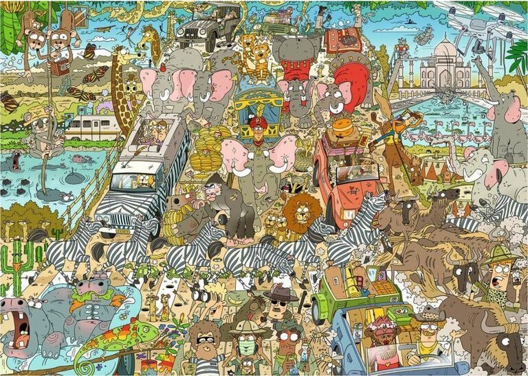 Jumbo Jumbo Wasgij Original 7 Bear Necessaties 1000 Teile Puzzle 81924