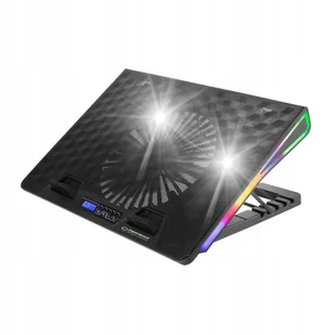 PODKŁADKA CHŁODZĄCA POD LAPTOPA GAMINGOWA RGB LED - Podkładki chłodzące pod laptopa - miniaturka - grafika 1