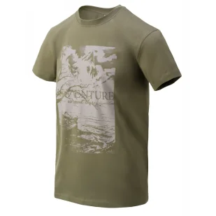T-Shirt Helikon-Tex (Adventure Is Out There) - Olive Green - Odzież taktyczna i umundurowanie - miniaturka - grafika 1