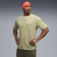 Koszulki sportowe męskie - Męska koszulka PUMA x HYROX Lifestyle PUMA Lux Army Green - miniaturka - grafika 1