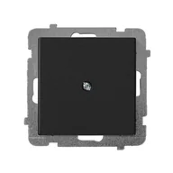 Gniazdka elektryczne - Ospel Sonata czarny zaślepka Z-1R/m/33 Z-1R/m/33 - miniaturka - grafika 1