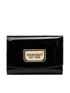 Monnari Duży Portfel Damski PURIMP0 Czarny - Portfele - miniaturka - grafika 1
