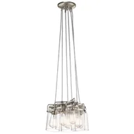 Lampy sufitowe - Kichler Zwis Vintage 6pł BRINLEY KL/BRINLEY6 NI ELSKL/BRINLEY6 NI - miniaturka - grafika 1