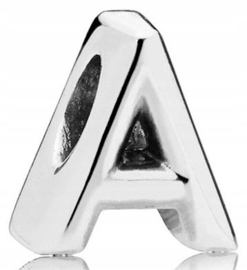 Charms Srebrna Literka A Litera A zawieszka do bransoletki beads srebro 925