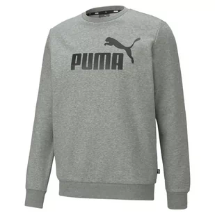 Bluza Puma ESS Big Logo Crew, Szary, Mężczyźni - Bluzy sportowe męskie - miniaturka - grafika 1