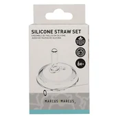 Chusty do noszenia dzieci - Słomka Silikonowa Do Butelek Treningowych - Marcus & Marcus - miniaturka - grafika 1