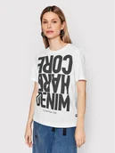 Koszulki i topy damskie - G-Star Raw T-Shirt Lyon D21661-4107-110 Biały Regular Fit - miniaturka - grafika 1