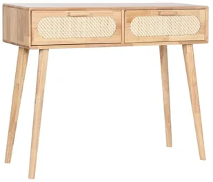 Konsola Home ESPRIT Metal Drewno kauczukowe 100 x 30 x 78 cm - Konsole i sekretarzyki - miniaturka - grafika 1