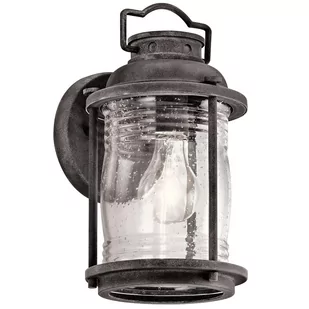 Kichler Kinkiet LAMPA elewacyjna KL/ASHLANDBAY2/S Elstead klasyczna OPRAWA zewnętrzna outdoor IP44 cynk przezroczysta KL/ASHLANDBAY2/S - Lampy ogrodowe - miniaturka - grafika 3