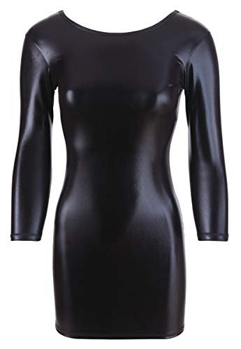 Cottelli Collection Imprezowa sukienka Wetlook, czarna, rozmiar L, 27168361041