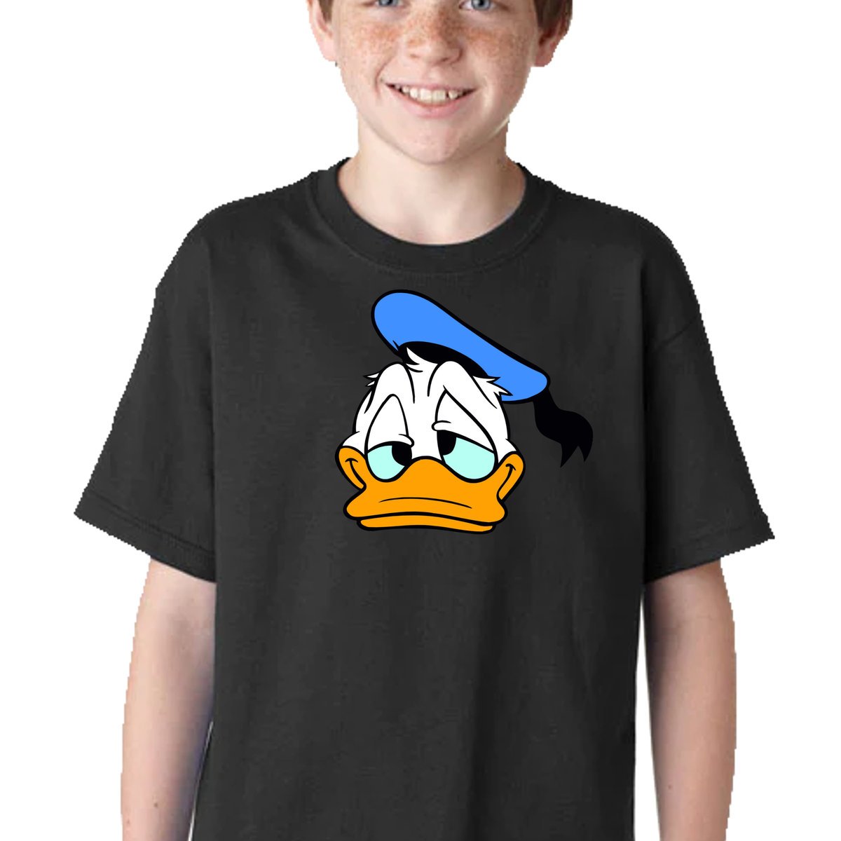 Koszulka Śmieszna Kaczor Donald Duck Prezent Bajka P040 Czarna Xxl