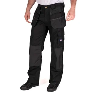 Lee Cooper Męskie spodnie cargo z kaburą, czarne, 32W 29L UK - Spodnie męskie - miniaturka - grafika 1