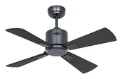 Wentylatory sufitowe - Energooszczędny wentylator sufitowy Eco Neo III 92 cm bazaltowo-szare łopatki czarny / teak z pilotem zdalnego sterowania - miniaturka - grafika 1