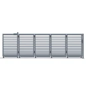 Ogrodzenia - Polbram Brama przesuwna automatyczna Bali II 4x1,5 m Lewa antracytowa - miniaturka - grafika 1