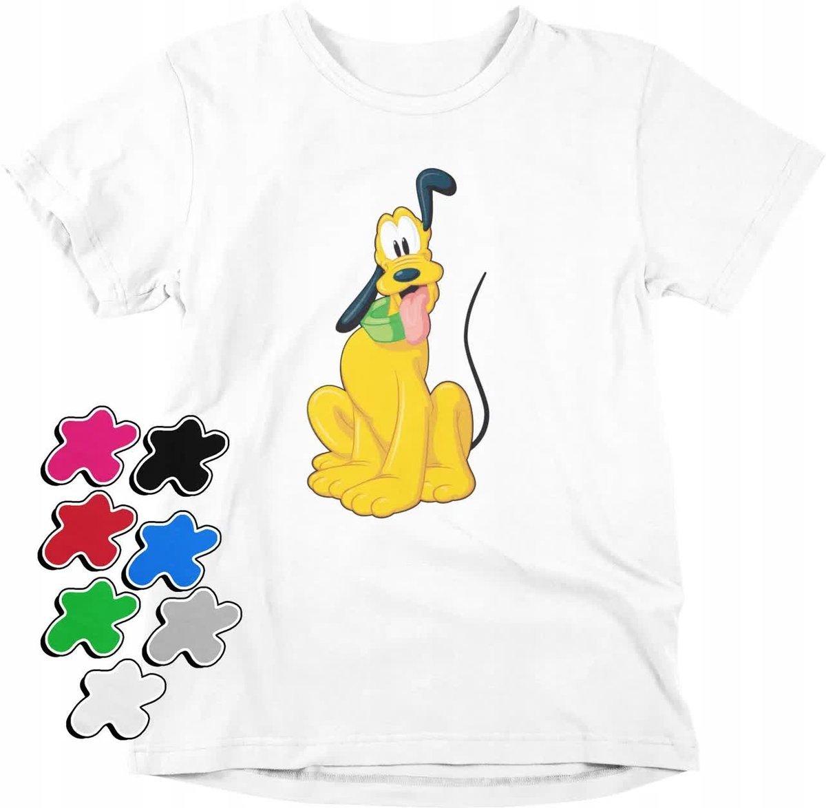 Koszulka T-Shirt Dziecięca Z Nadrukiem Myszka Miki Minnie Pluto -M 134-140