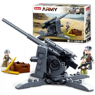 Klocki Wojsko Armata Działo Przeciwpancerne Haubica 8,8 cm Flak 18 - 115el - Klocki - miniaturka - grafika 1