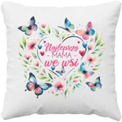 Poduszki do karmienia - Najlepsza mama we wsi - poduszka na prezent - miniaturka - grafika 1