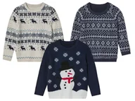 Swetry dla chłopców - lupilu® Sweter chłopięcy świąteczny - miniaturka - grafika 1